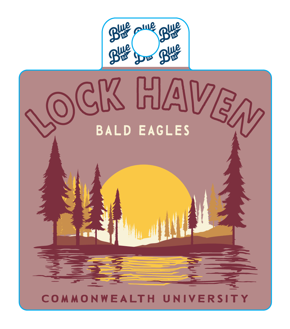 Lock Haven Commonwealth University Sticker Lock Haven University Store