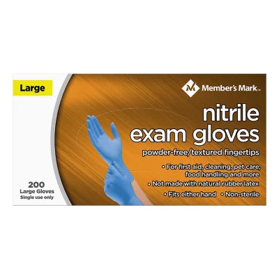 Large Nitrile Exam Gloves