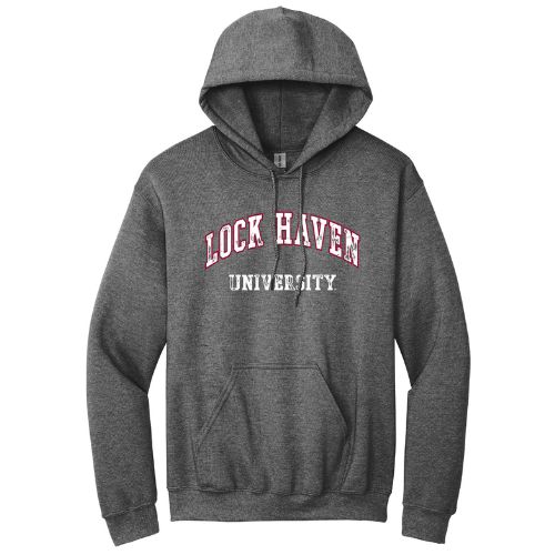 LHU Distressed Design Hoodie