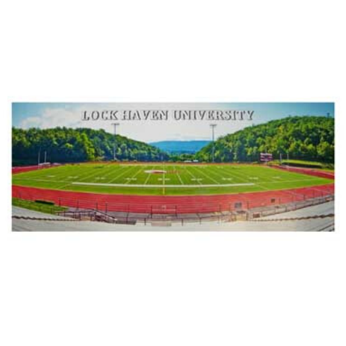 Lock Haven University Football Stadium Panoramic Postcard