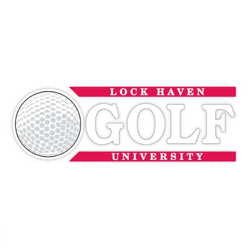 Golf Decal Lock Haven University Store