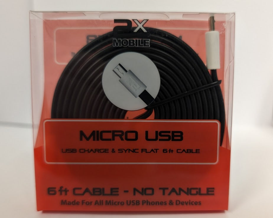 6ft Micro USB to USB-A Cable