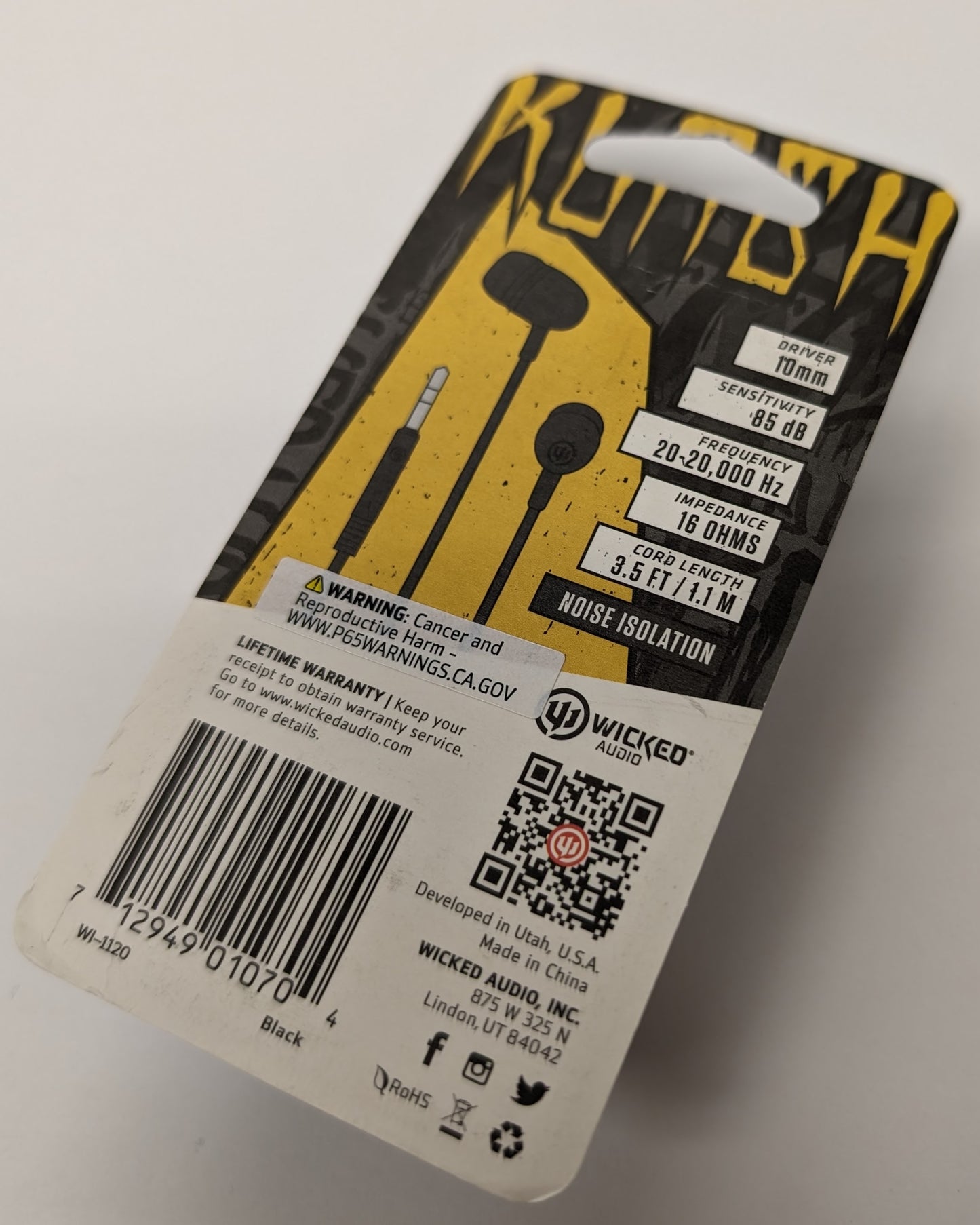 Wicked Audio Klash Earbuds - Black