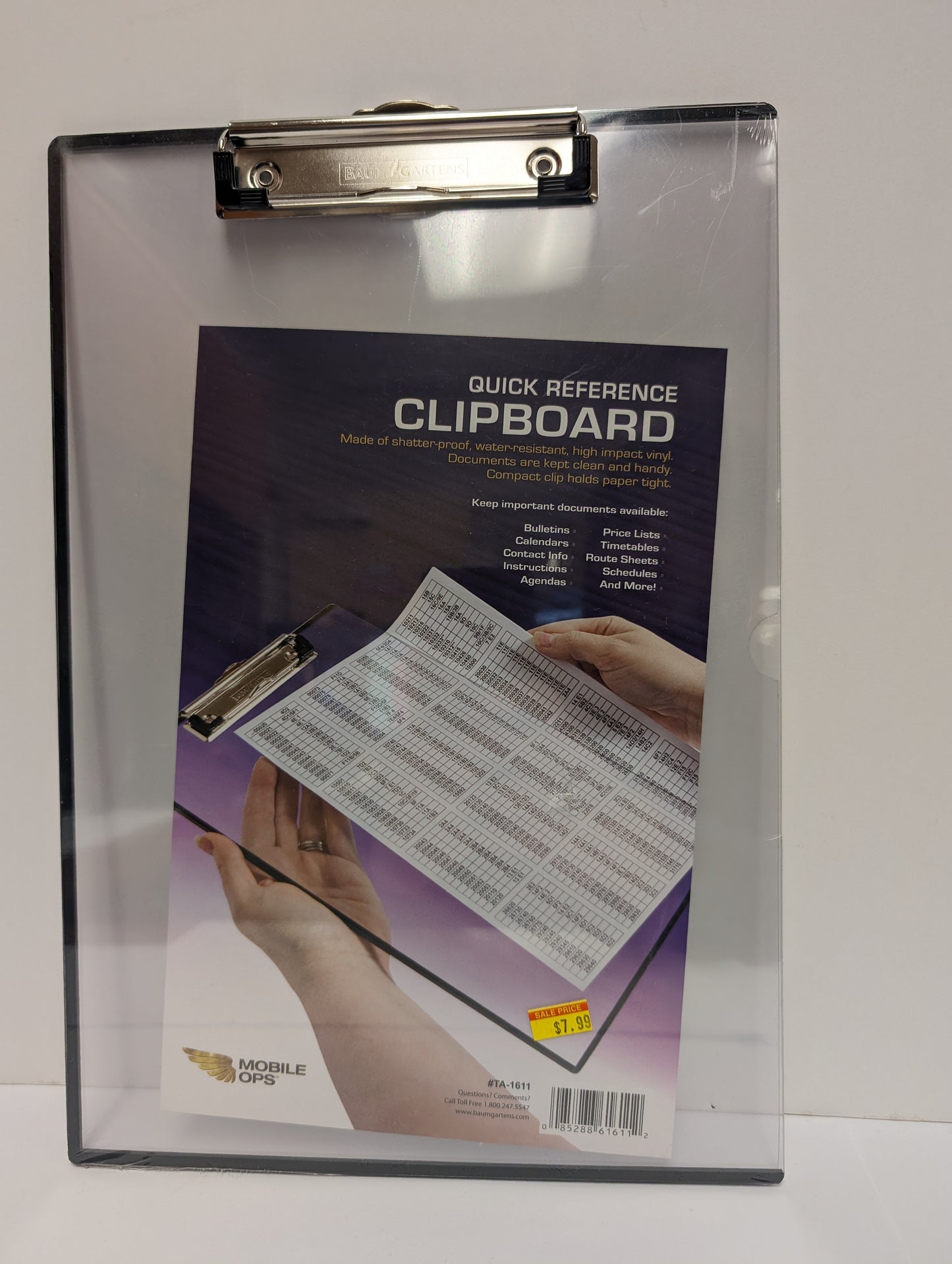 Clear Quick Reference Clipboard
