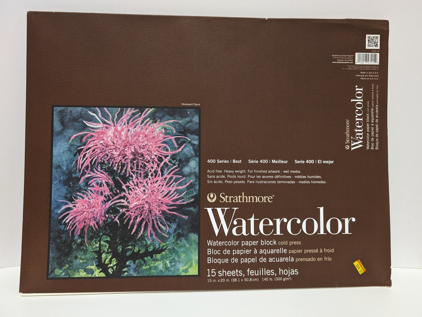 15" x 20" Strathmore Watercolor Pad