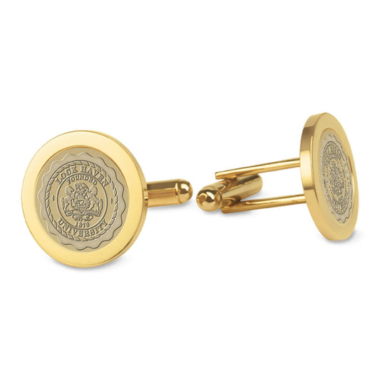 Gold Plated LHU Seal Cuff Links