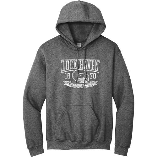 Lock Haven Bald Eagles Distressed Hoodie