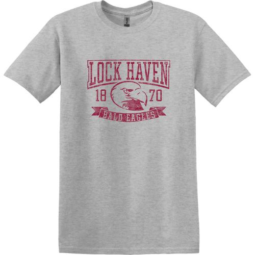 Lock Haven Bald Eagles Distressed T-Shirt