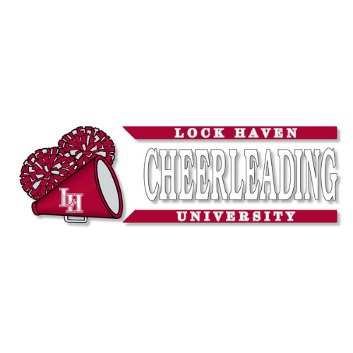 Cheerleading Decal Lock Haven University Store