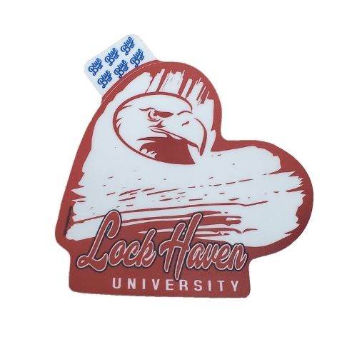 LHU Heart Sticker