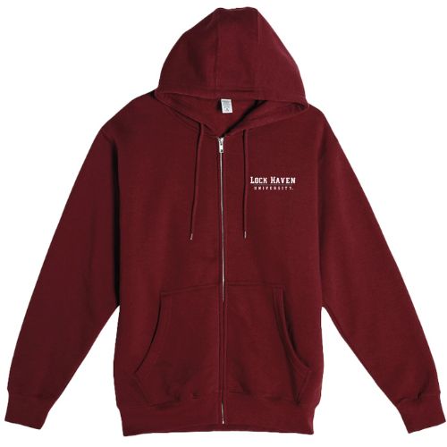 Embroidered Full Zip Hooded Sweatshirt