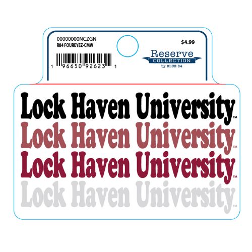 Lock Haven University Sticker