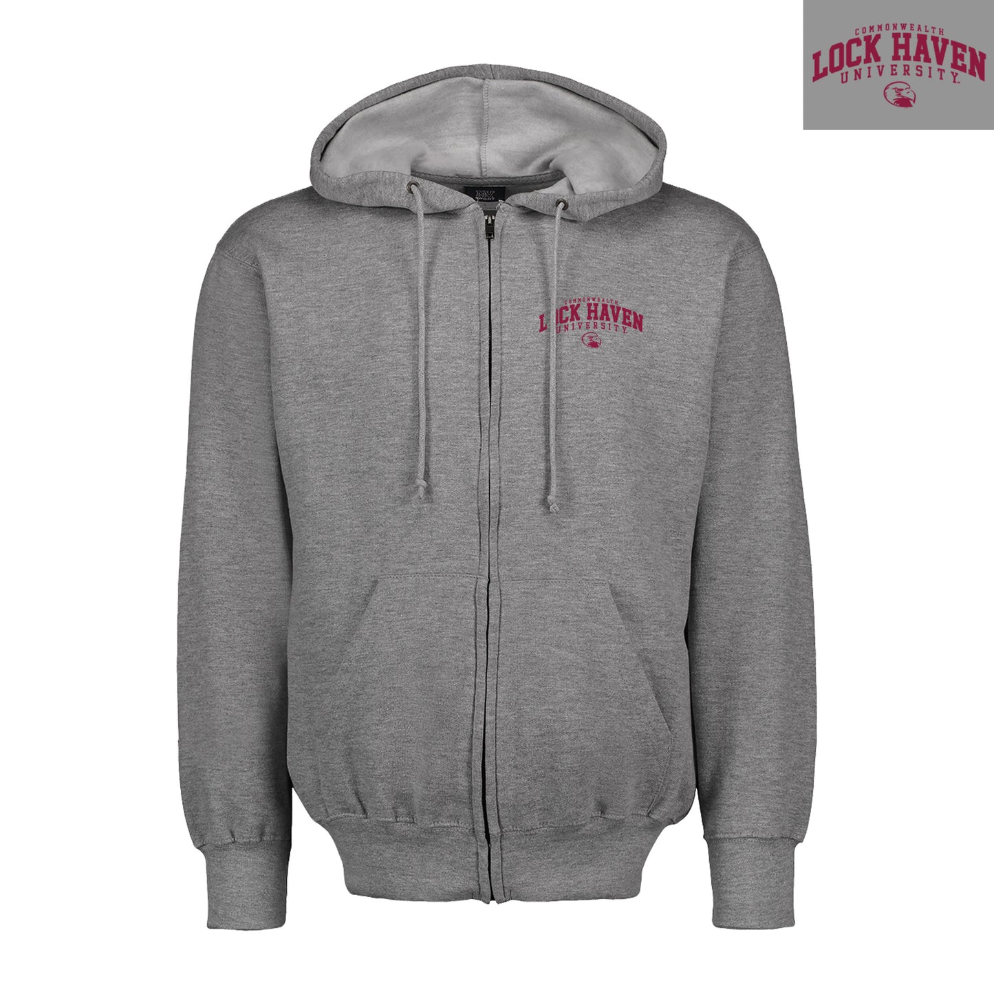 Lock Haven Bald Eagle Full Zip Sweatshirt