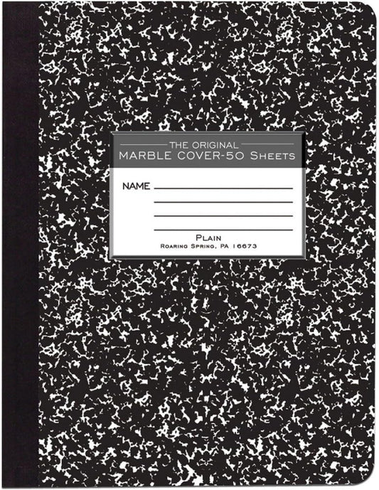 Plain 50-Sheet Composition Book