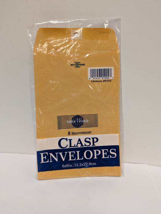 Heavyweight Clasp Envelope 5-Pack