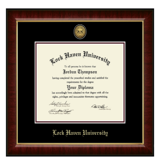 Gold Embossed Diploma Frame