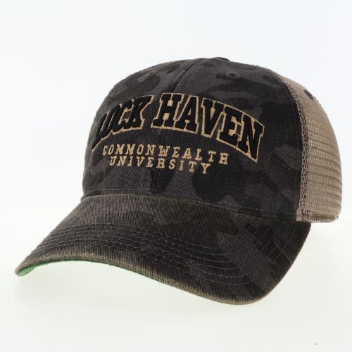 Lock Haven Commonwealth University Black Camo Hat