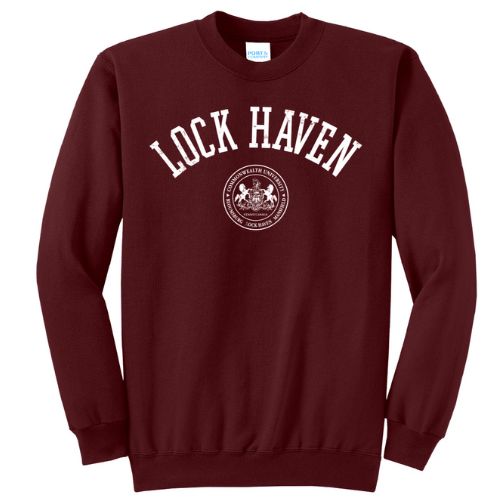 Lock Haven CU Seal Crew Sweatshirt