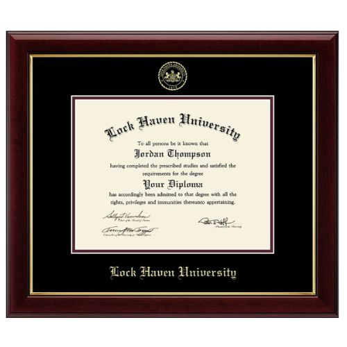 Gold Embossed Diploma Frame
