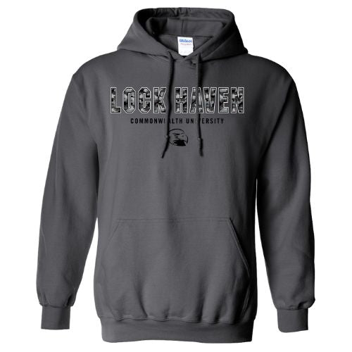 Camo Print Hooded Sweatshirt