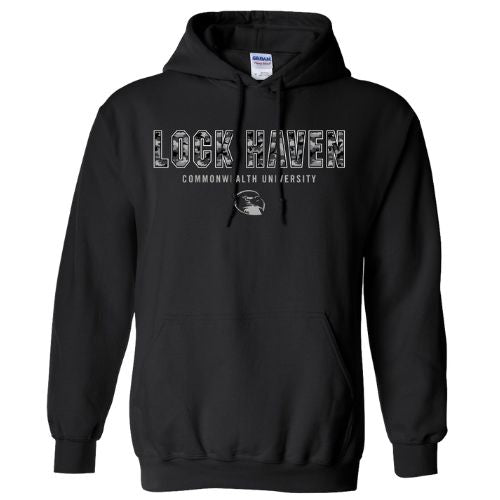Camo Print Hooded Sweatshirt