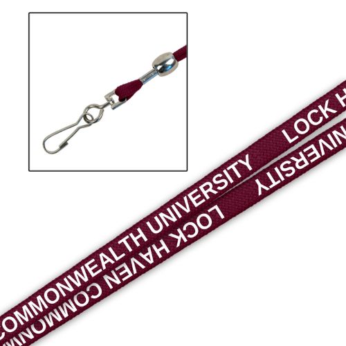 Lock Haven Commonwealth Shoestring Lanyard