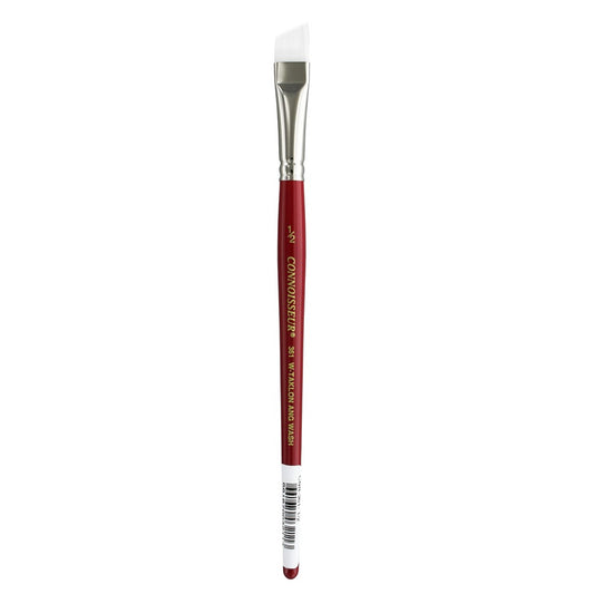 1/2" White Angular Brush